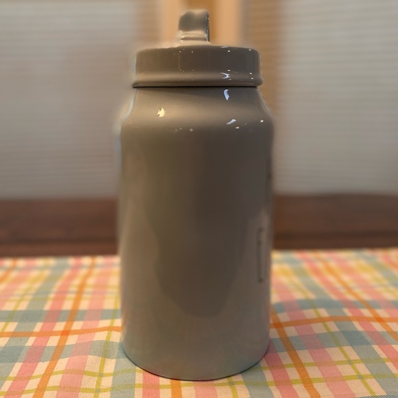 Rae Dunn Tall Blue Ceramic Happy Easter Canister Removable Lid, Easter Decor - Picture 8 of 16